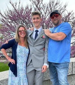 Wyatt with his parents