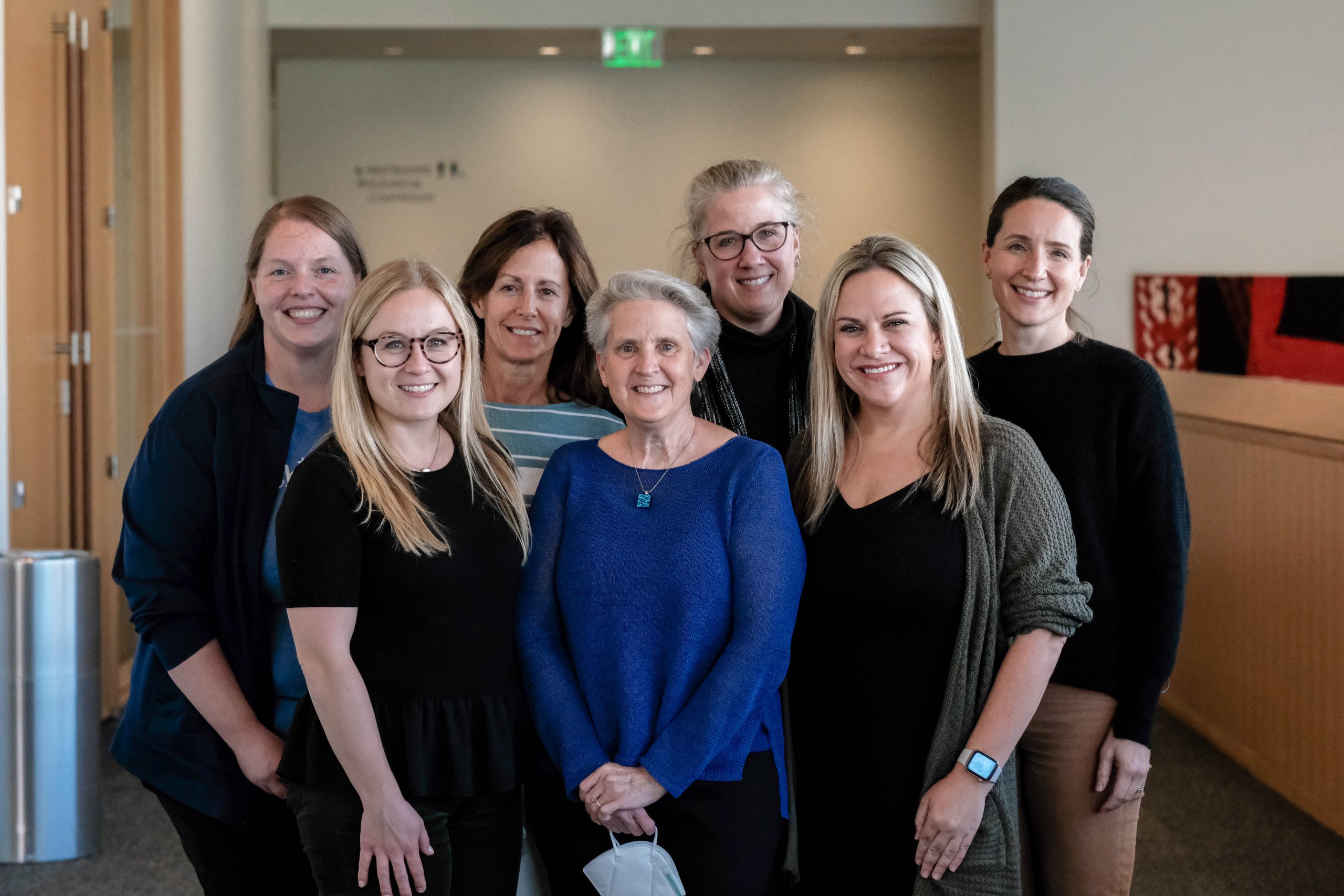 Dr. Anne Bendel, alongside fellow members of the neuro-oncology team at Children's Minnesota
