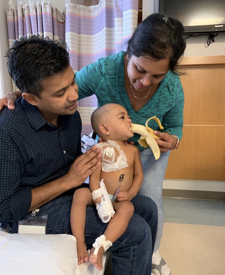 Iraa and parents in hospital