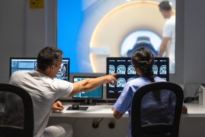 Two radiologists working
