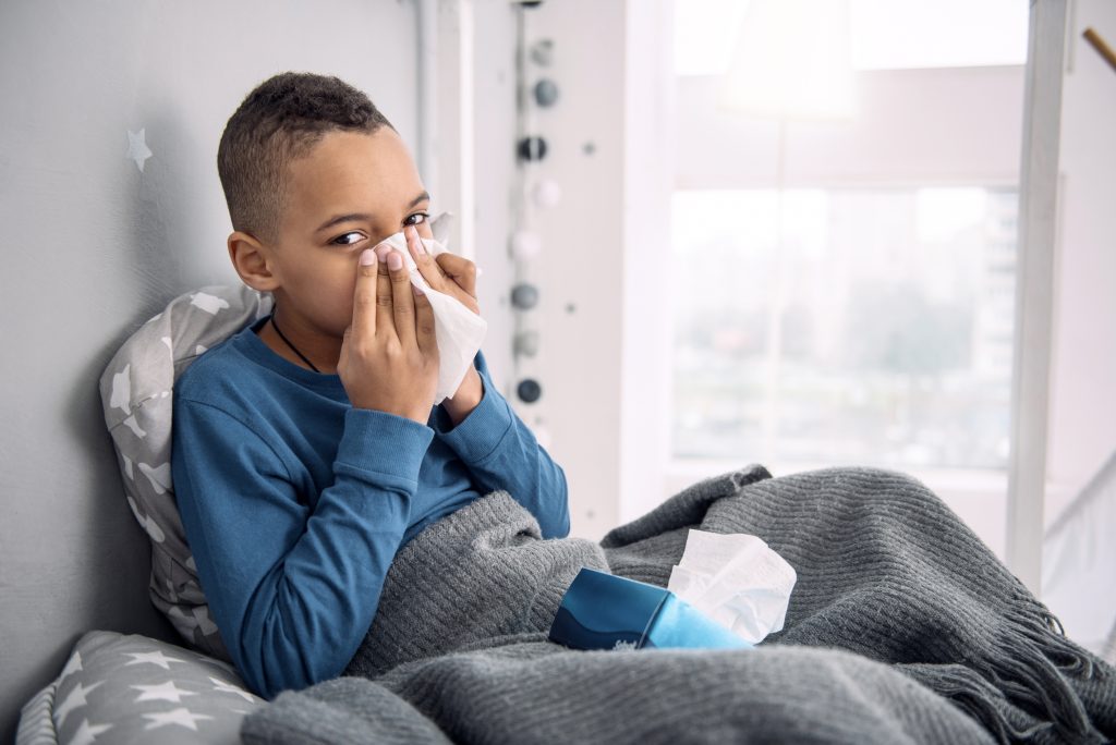 Boy sick