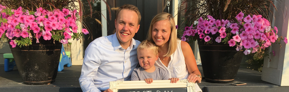 Jack Skordahl and his parents