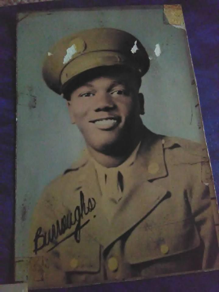 James Burroughs' dad in his army uniform.