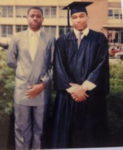 James at his graduation