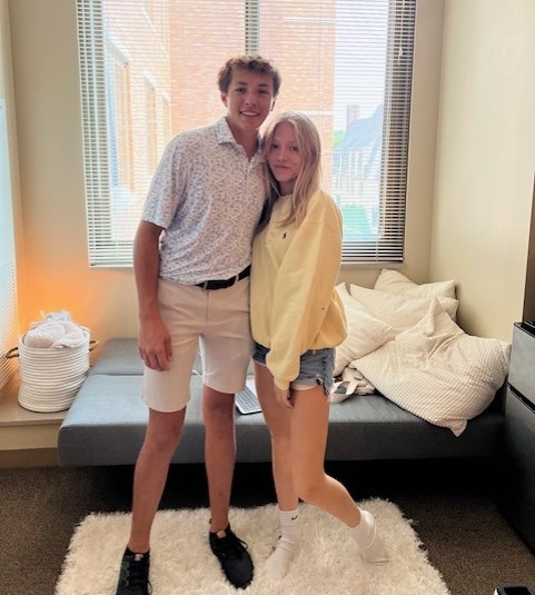 Jordy and his sister Alex on the day the family moved her into her dorm at the University of Minnesota.