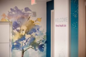 mental health unit welcome sign