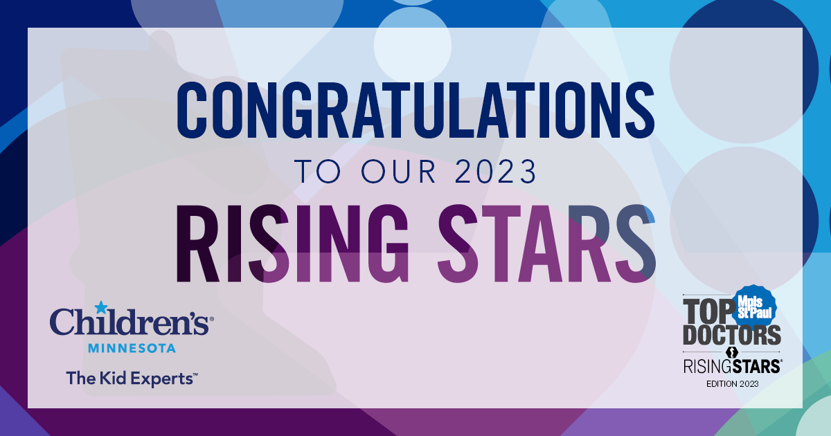 66 Children’s Minnesota physicians recognized as Rising Stars by Mpls