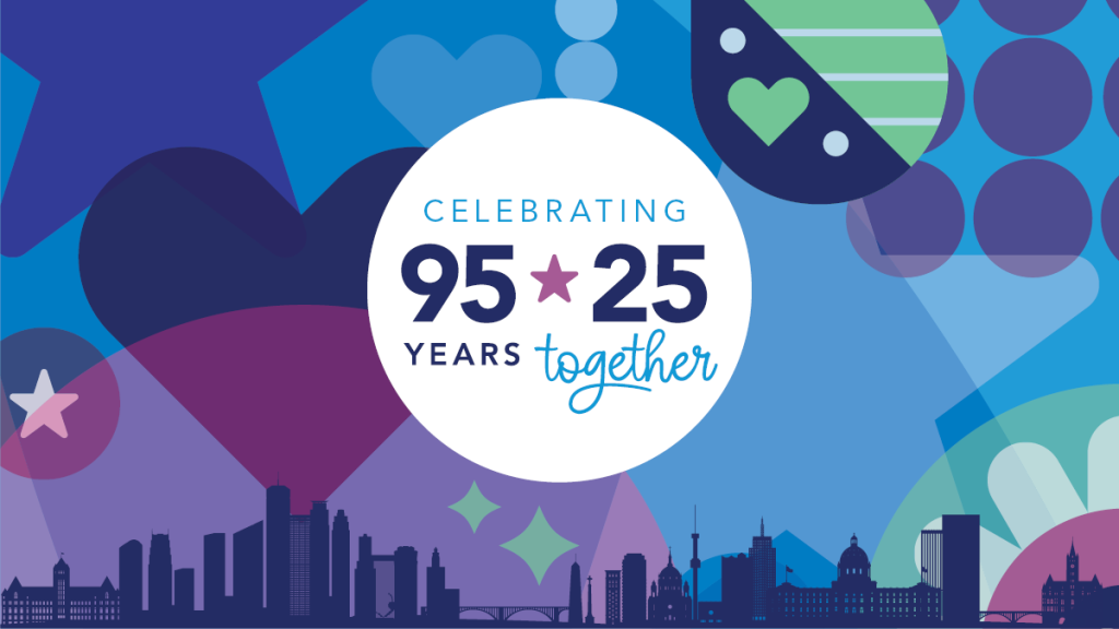 The 95 years logo for our celebration