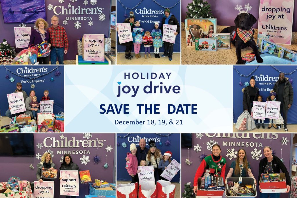 Holiday joy drive post card
