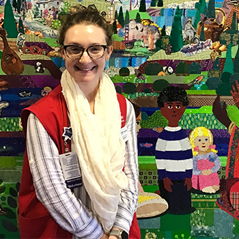 a volunteer|Pamela
