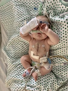 Baby Matthew in the hospital