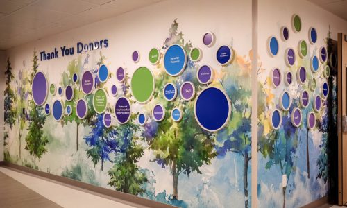 mental health unit donor wall