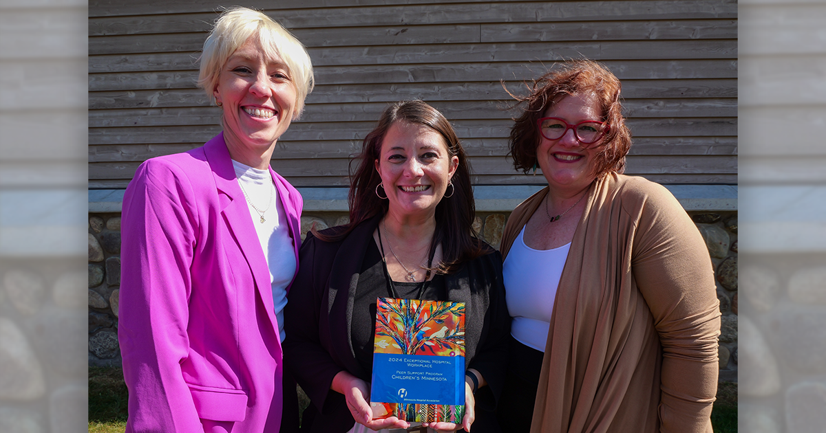 Children’s Minnesota Peer Support Program honored by MHA