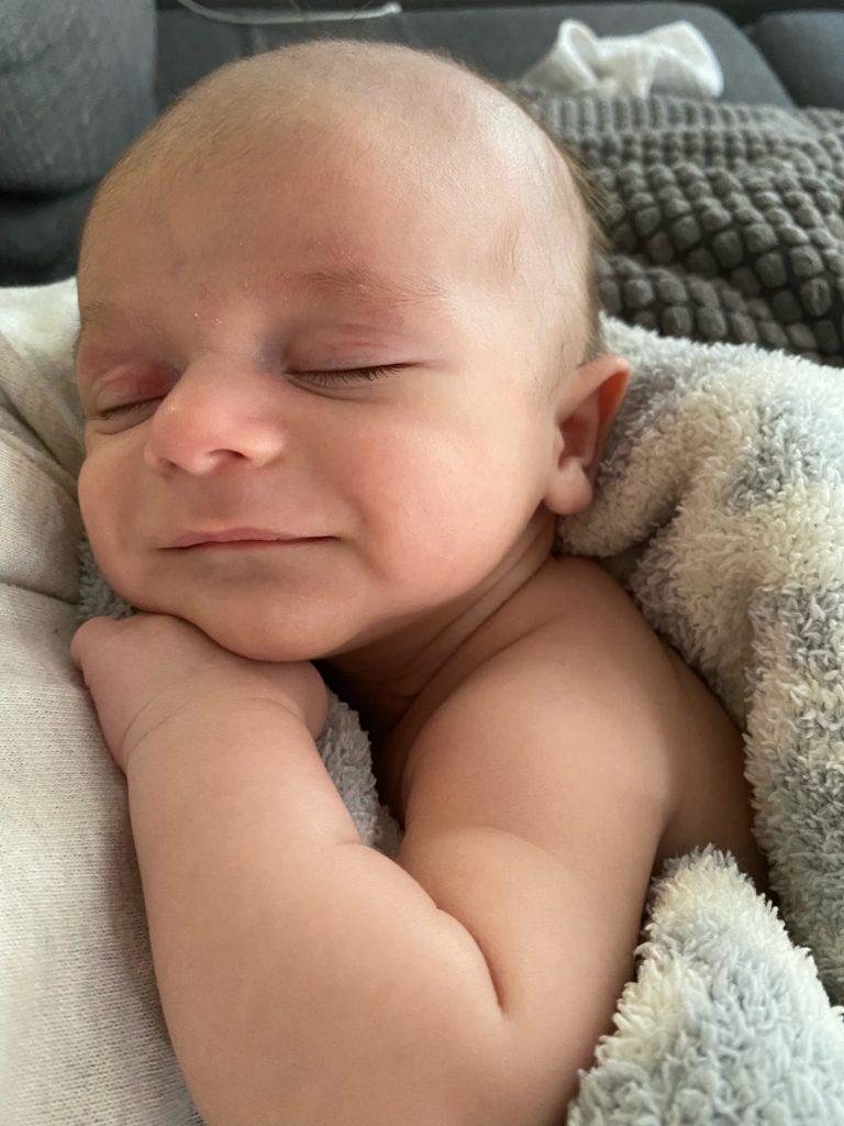 Baby Murphy sleeping