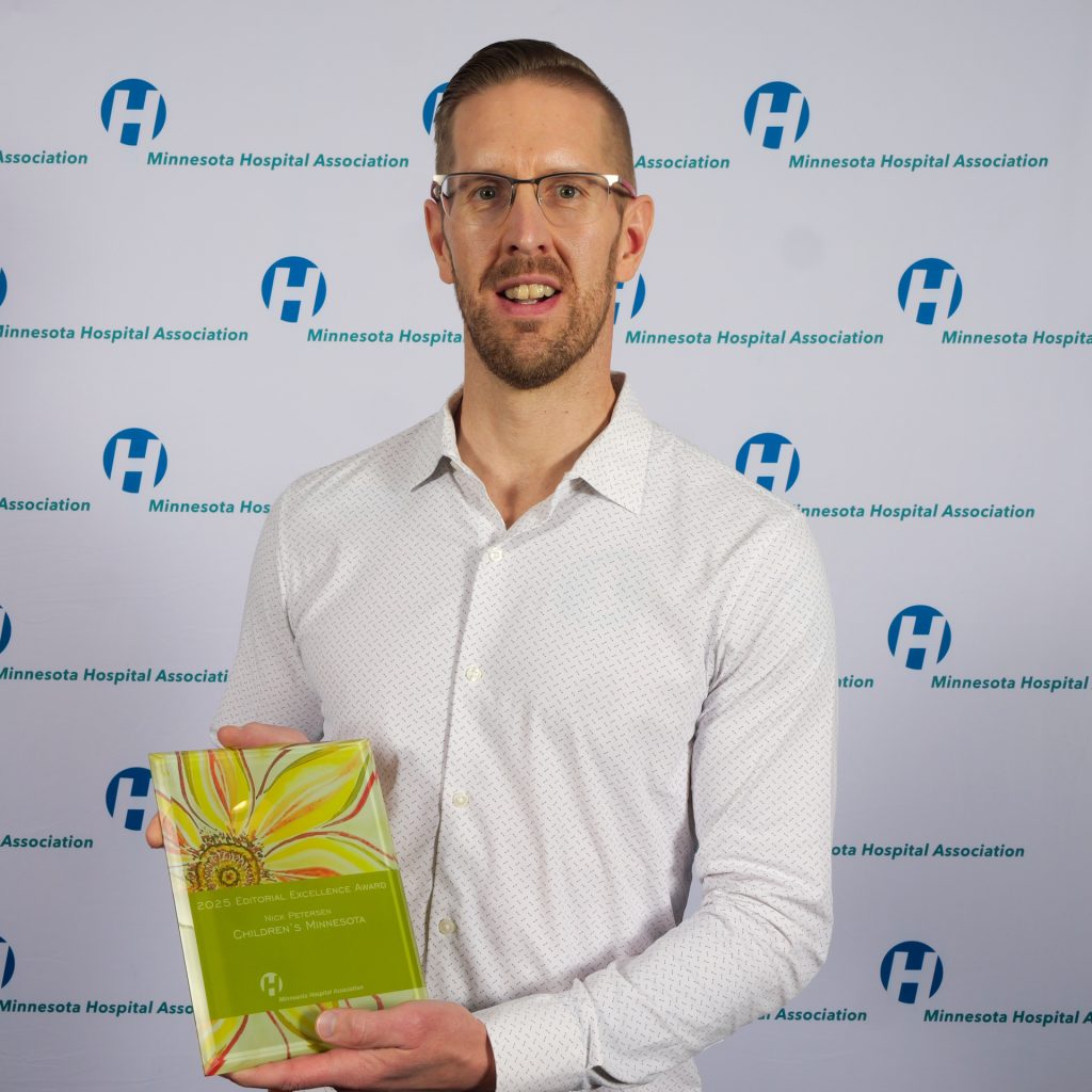 Nick Petersen receives MHA Award