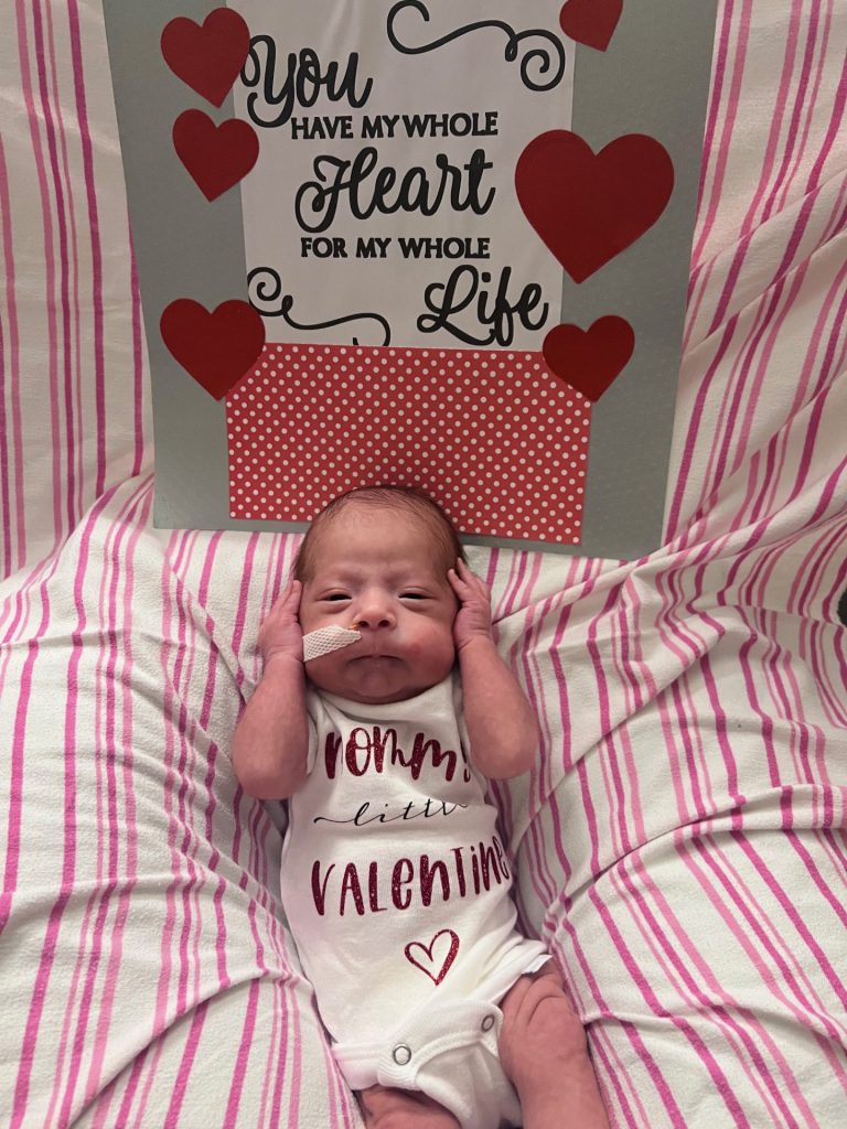 NICU baby for V-day