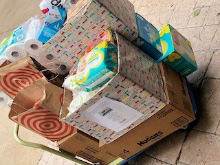 Donations from the Minneapolis and St. Paul hospital campuses.|Donations from the Minneapolis and St. Paul hospital campuses.|The Children’s Minnesota Nurses of Color (NOC) employee resource group (ERG) organized a donation drive in which 400+ diapers