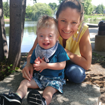 Jamie Grant and her son