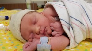Baby Peyton sleeping