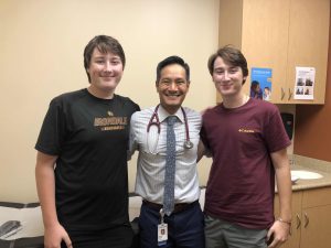 Jake, Josh and Dr. Chu