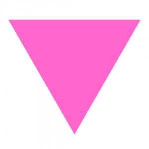 Upside down pink triangle
