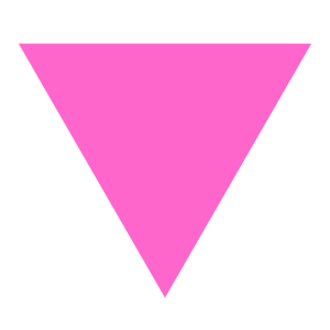 Upside down pink triangle