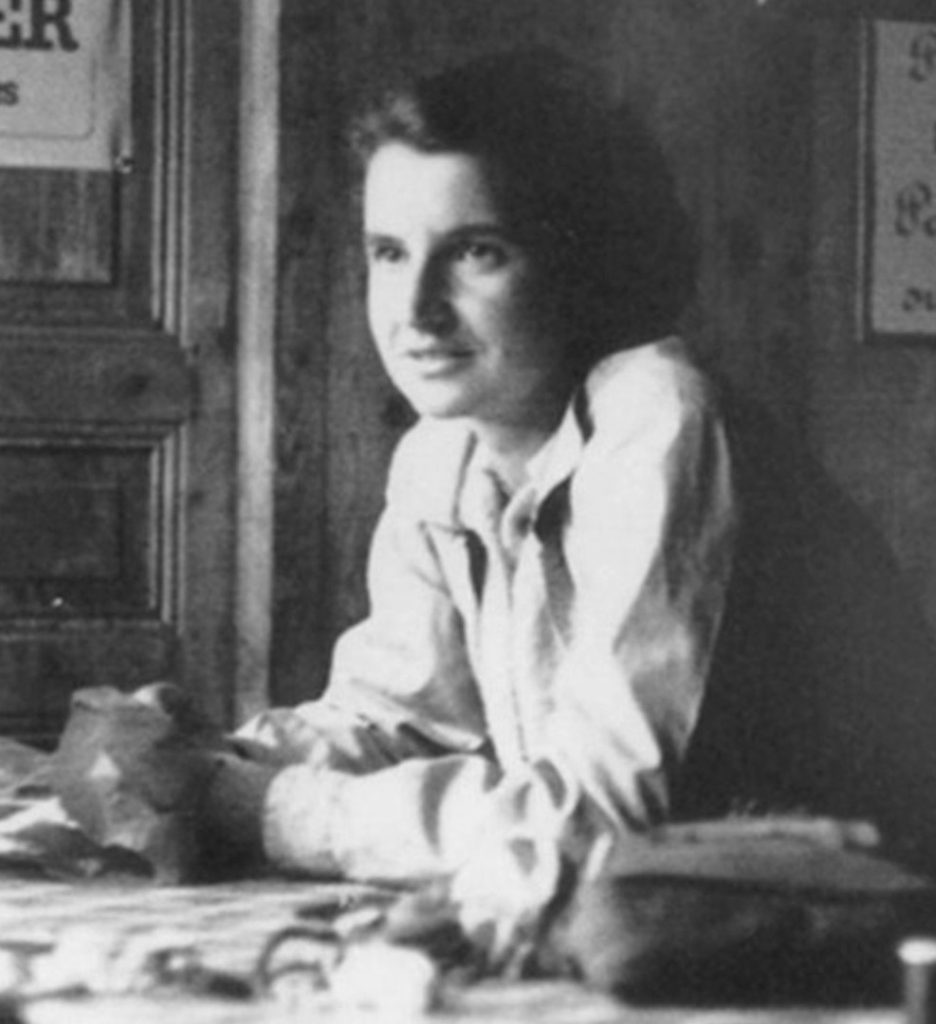 Portrait of scientist Rosalind Franklin