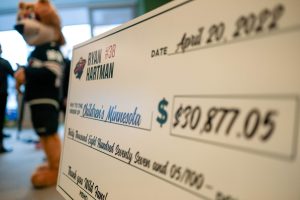 Close up of check