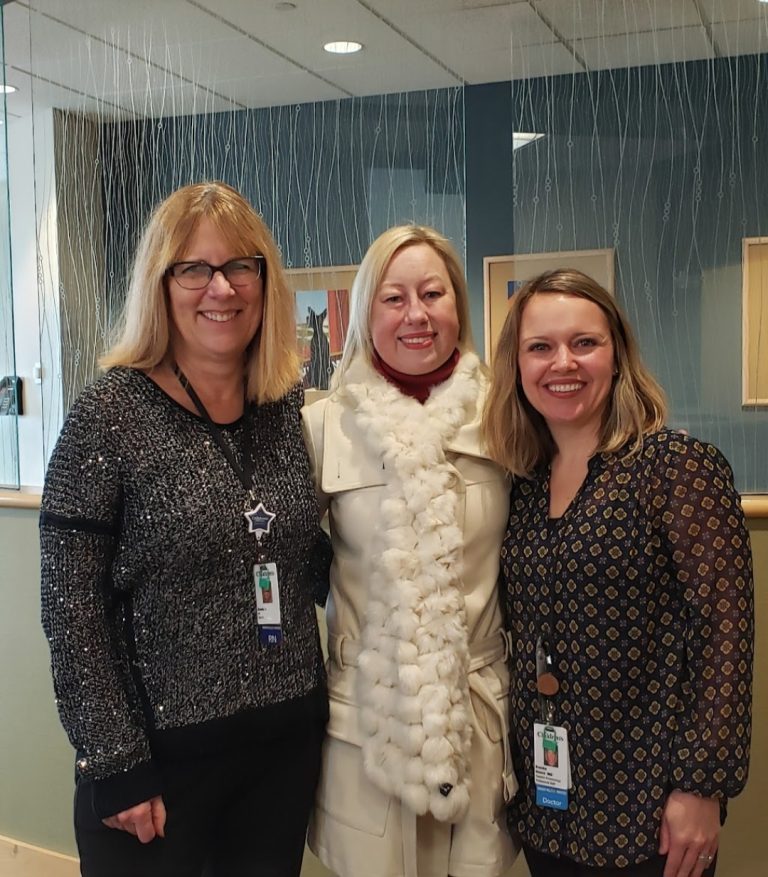 Nikki with Dr. Moore and Sandy, RN.
