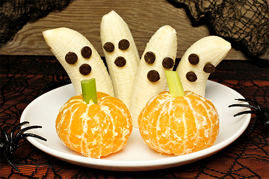 pumpkin cuties and ghost bananas