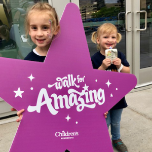 Stella and Nora at the Walk for Amazing event