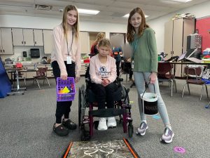 Anna and her classroom friends