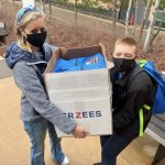 Box of backpacks