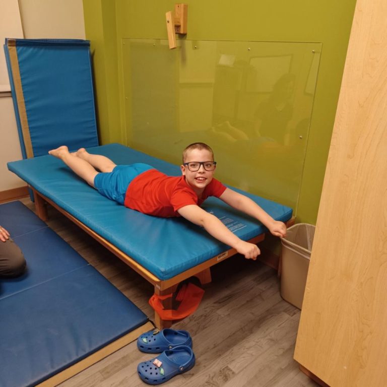 John doing physical therapy