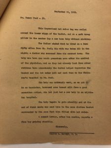 The 1926 letter from Children’s Minnesota founder Dr. Walter Ramsey to Henry Ford. Page 2.