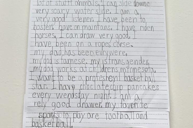 An essay written by Dr. Goepferd's youngest son.