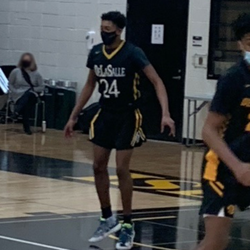 Israel Moses playing basketball