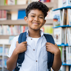 Kid at school