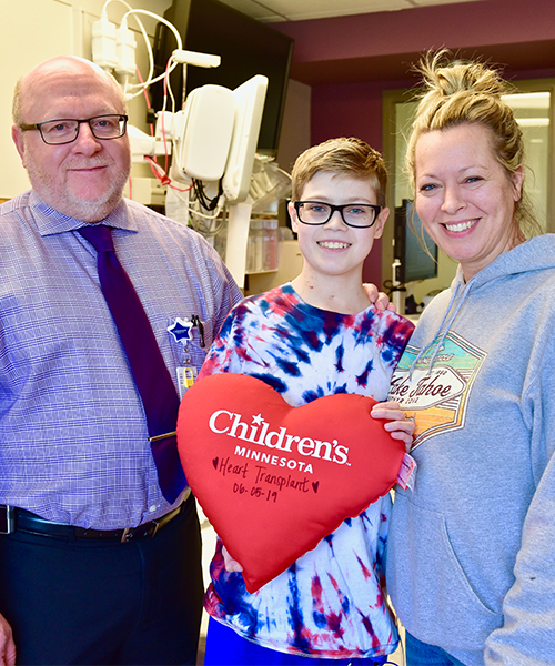 Blake, mom and Children's Minnesota provider