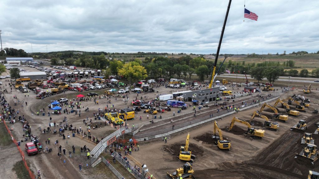 Aerial image of Day of the Dozers 2023.