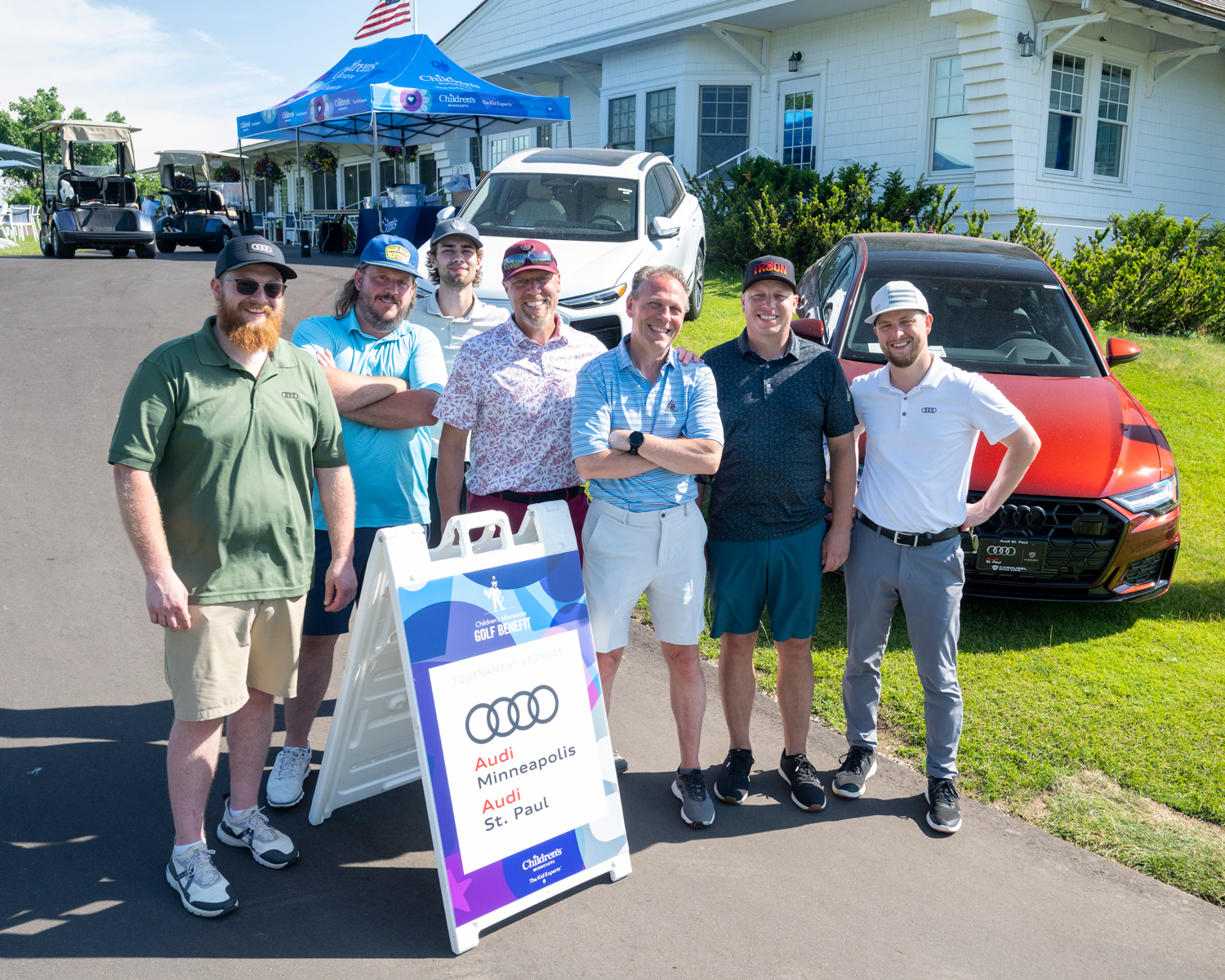 Golfers at 2025 Golf Benefit event