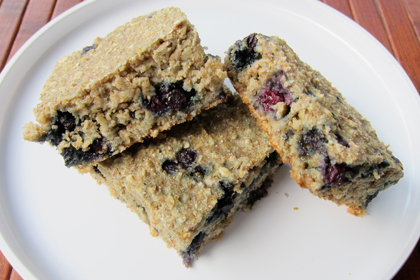 valentines day - blueberry squares